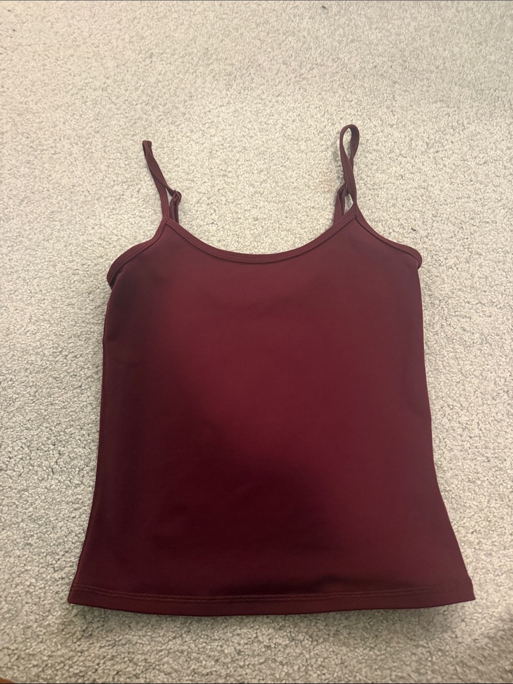 Aritzia Women's Burgundy Spaghetti Strap Camisole